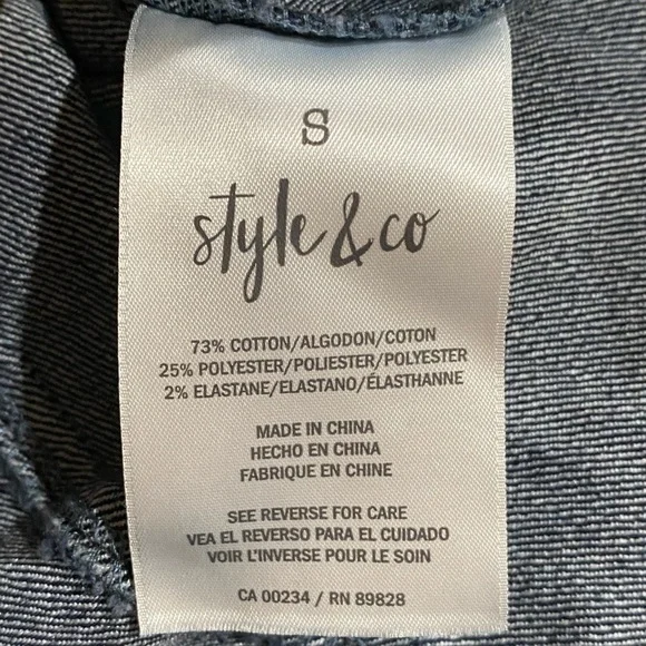 Style & Co Jean Jacket - Picture 9 of 10